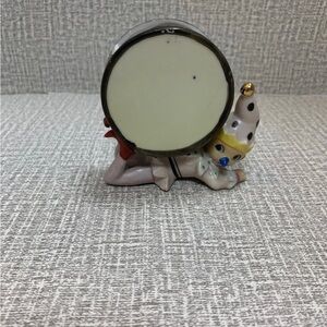 Vintage Made in Occupied Japan Pixie With Drum Toothpick Holder